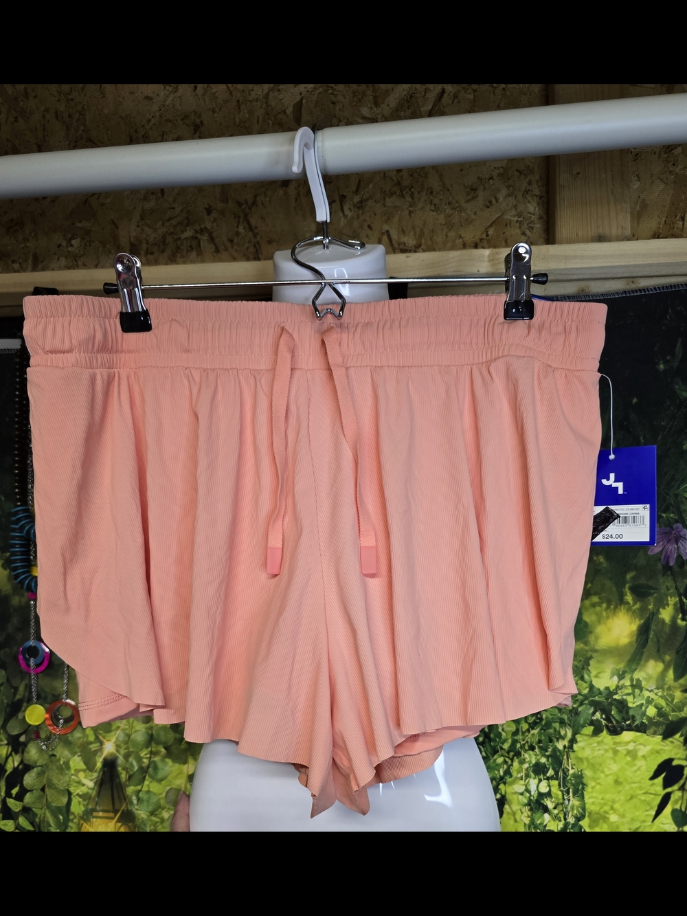 #118 JoyLab Peach Elastic-Waist Athletic Shorts